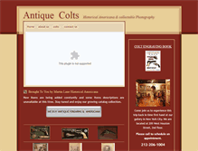 Tablet Screenshot of antiquecolt.com